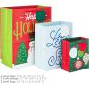 Hallmark Holiday Gift Bag Assortment (8 Gift Bags: 3 Small 6″, 3 Medium 9″, 2 Large 13″) Red, Green and Blue Ornaments, Let It Snow, Happy Holidays with Snowman and Christmas Trees(Ornaments  Let it Snow  Snowman)