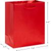 Hallmark Holiday Gift Bag Assortment (8 Gift Bags: 3 Small 6″, 3 Medium 9″, 2 Large 13″) Red, Green and Blue Ornaments, Let It Snow, Happy Holidays with Snowman and Christmas Trees(Red  Green  Blue  Gold)