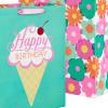 Hallmark Pastel Gift Bags in Assorted Sizes (Pack of 12-5 Medium 8″, 4 Large 11″, 3 Extra Large 14″) for Baby Showers, Bridal Showers, Birthdays, Easter(Pack of 2)