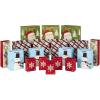 Hallmark Bulk Christmas Gift Bags Assorted Sizes (18 Gift Bags: 5 Small 5″, 4 Medium 8″, 4 Large 11″, 3 XL 14″, 2 Bottle Bags) Santa, Snowman, Plaid, Snowflake, Bottle Bags