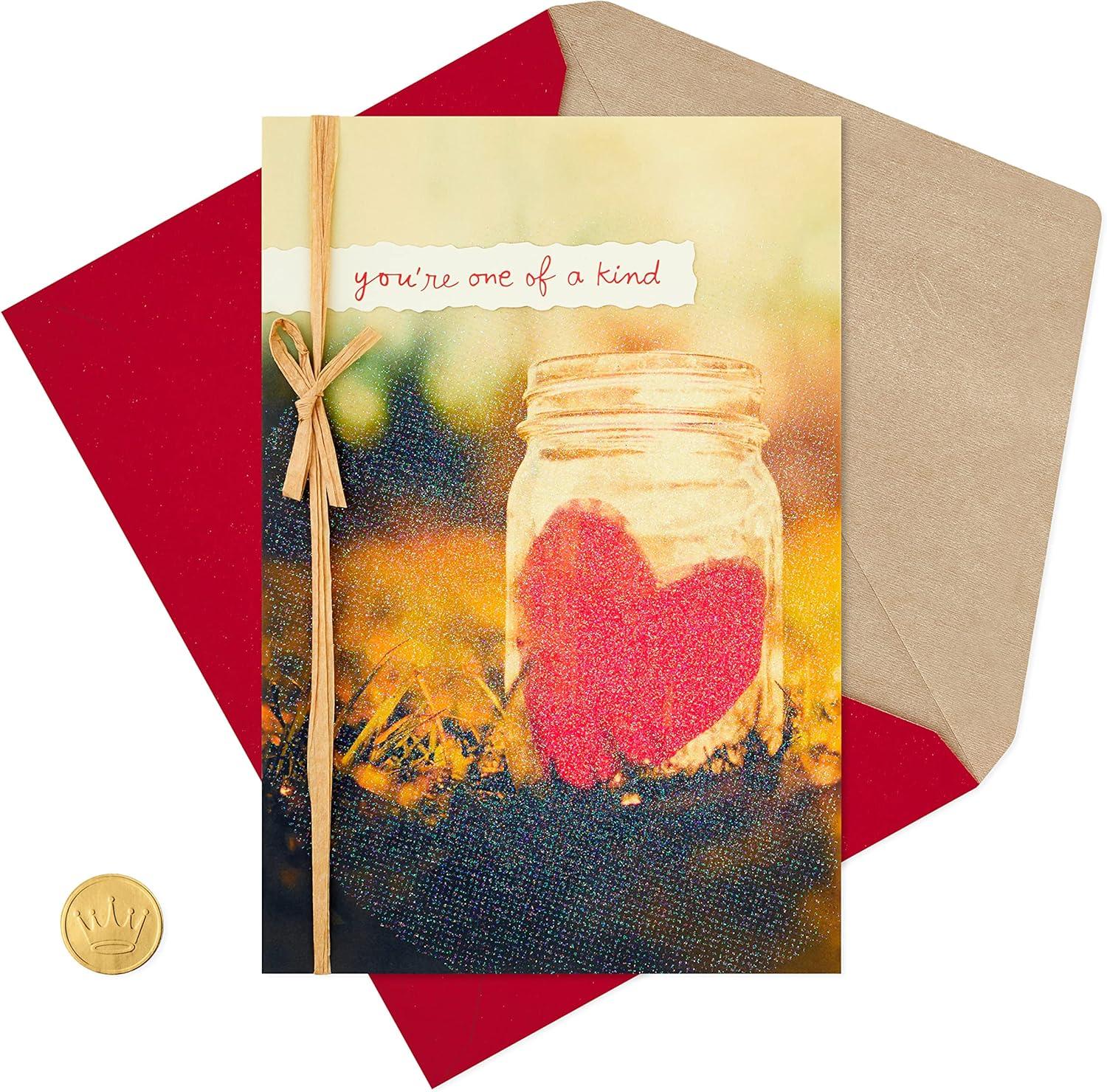 image:imageHallmark Valentines Day Card One of a KindMason Jar Paper Heart0559VFE7582