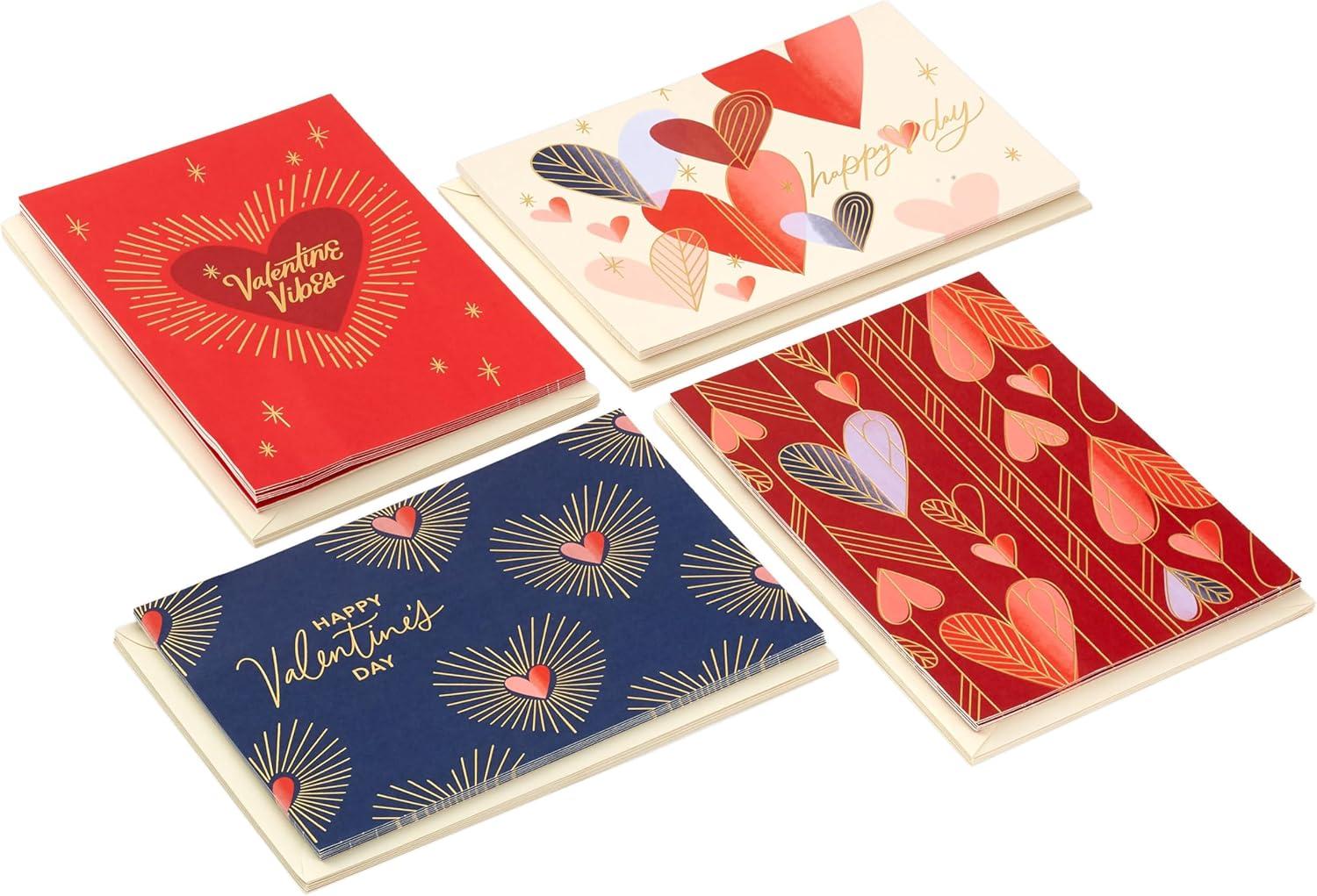 image:imageHallmark Valentines Day Cards Assortment 24 Cards and Envelopes Heart DecoValentine Heart Deco Card Assortment