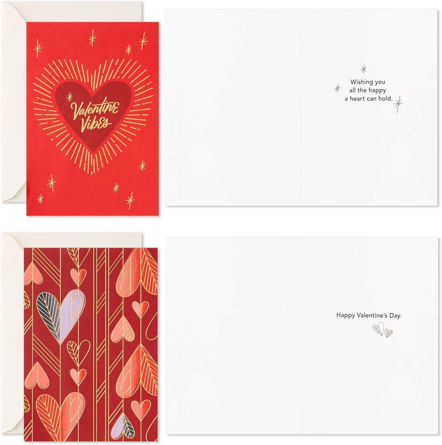 image:imageHallmark Valentines Day Cards Assortment 24 Cards and Envelopes Heart DecoValentine Heart Deco Card Assortment