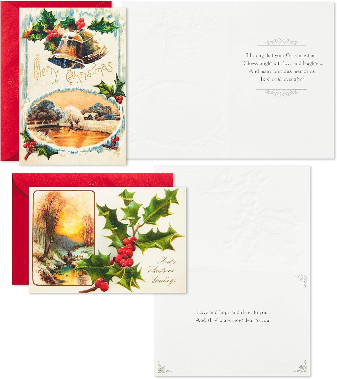 image:imageHallmark Valentines Day Cards Assortment 24 Cards and Envelopes Heart DecoVintage Christmas Book Box with Cards