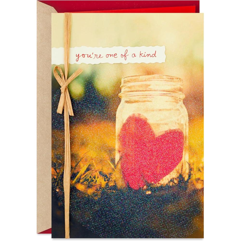 image:imageHallmark Valentines Day Card One of a KindMason Jar Paper Heart0559VFE7582