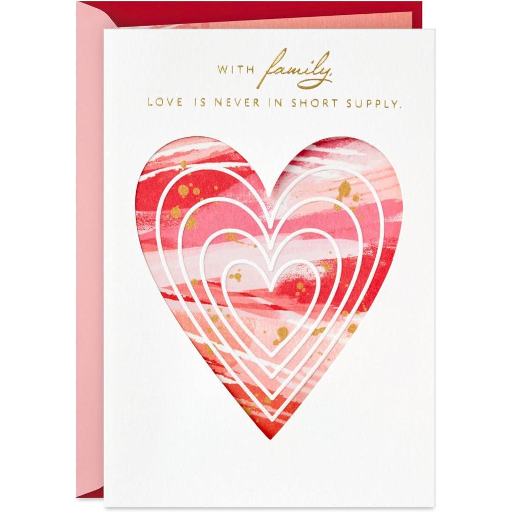 image:imageHallmark Valentines Day Card for Family Marble HeartFamily  Marble Heart