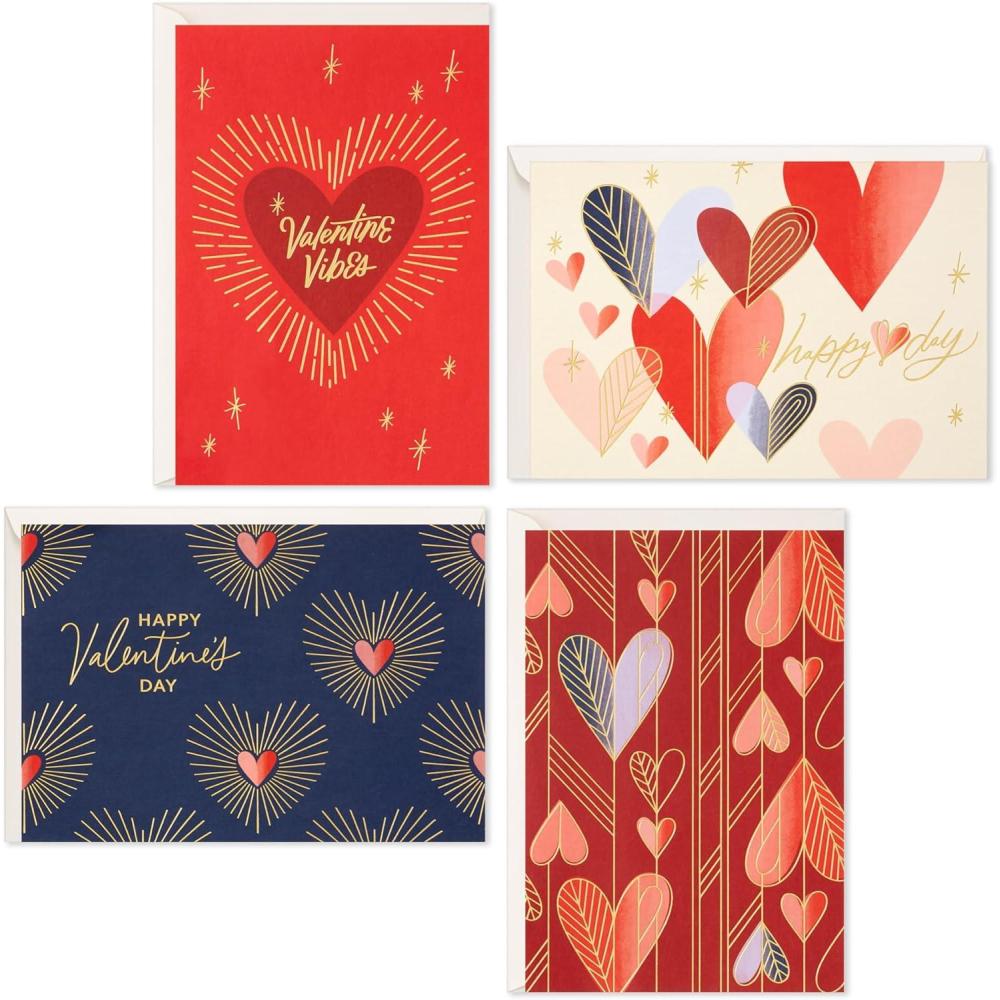 image:imageHallmark Valentines Day Cards Assortment 24 Cards and Envelopes Heart DecoValentine Heart Deco Card Assortment