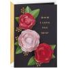 Hallmark Signature Valentines Day Card (Removable Heart Ornament)(Romantic  Paper Flowers)