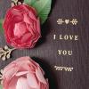 Hallmark Signature Valentines Day Card (Removable Heart Ornament)(Romantic  Paper Flowers)
