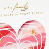 Hallmark Valentine’s Day Card for Family (Marble Heart)(Family  Marble Heart)