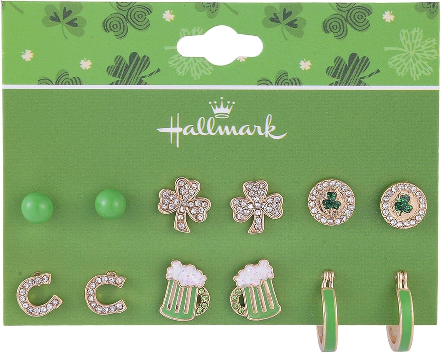 image:imageHallmark St Patricks Day 6 pair Stud Earring Set