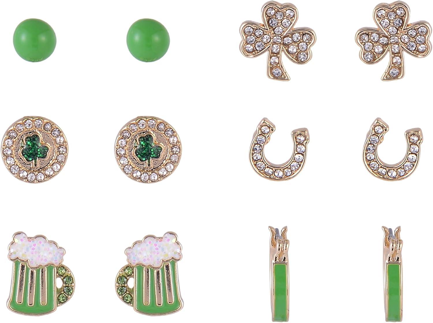image:imageHallmark St Patricks Day 6 pair Stud Earring Set