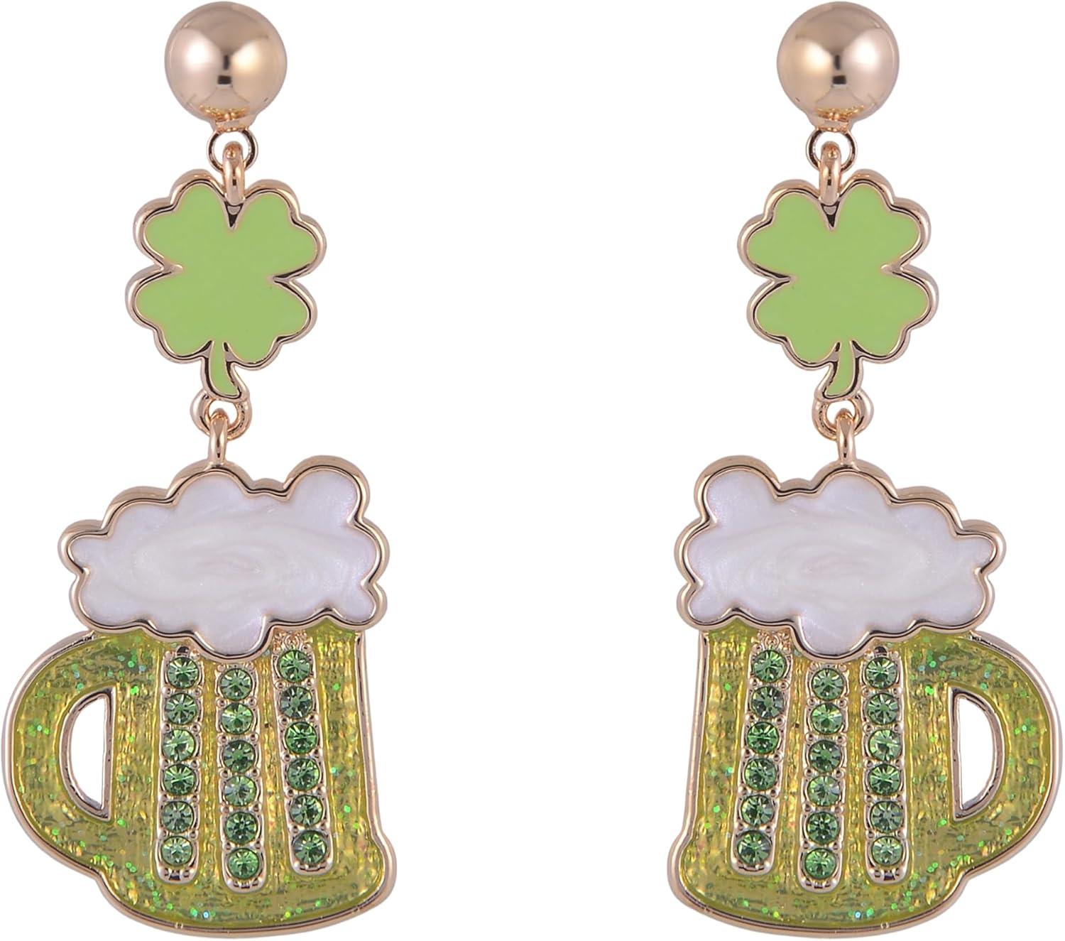 image:imageHallmark St Patricks Day Beer Mug Earrings