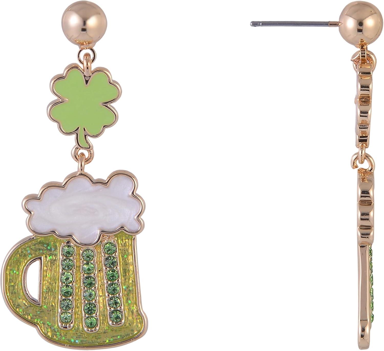 image:imageHallmark St Patricks Day Beer Mug Earrings