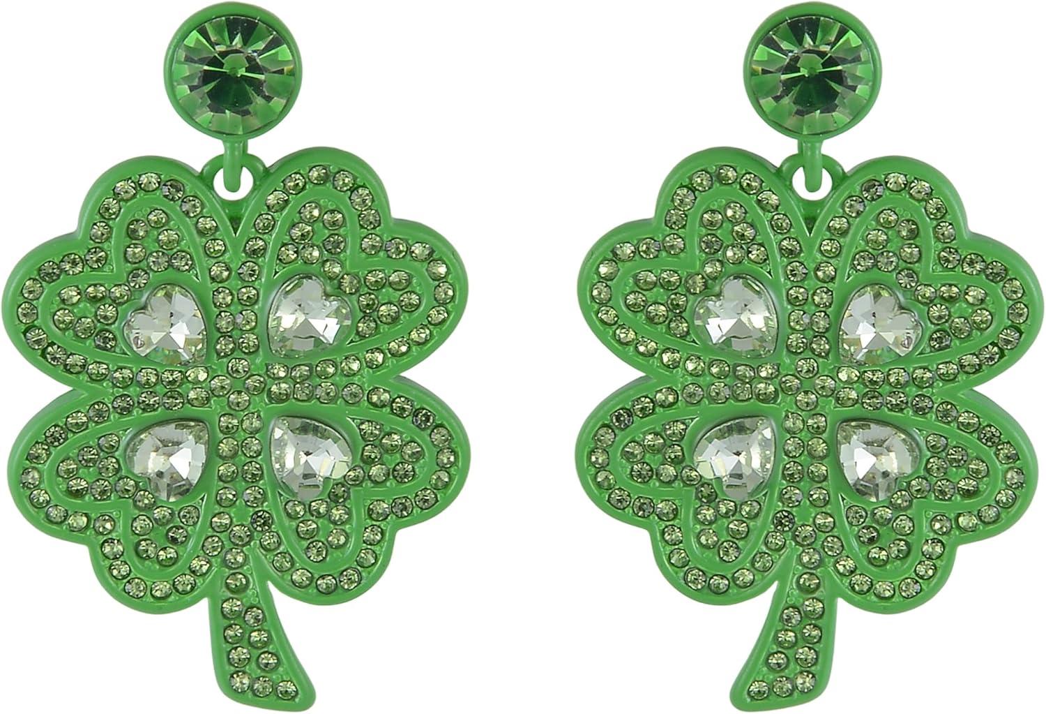 image:imageHallmark St Patricks Day Four Leaf Clover Earrings