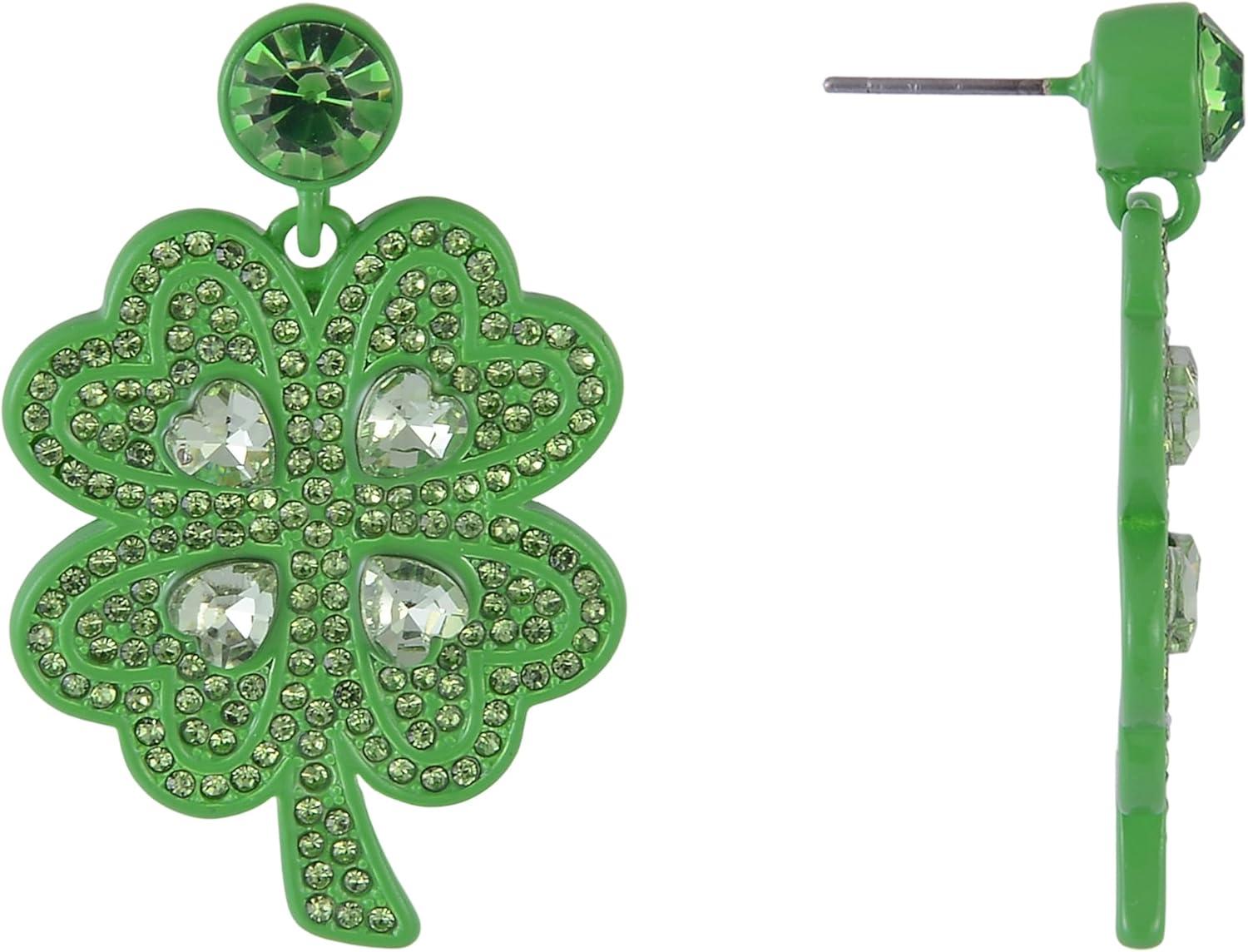 image:imageHallmark St Patricks Day Four Leaf Clover Earrings