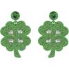 Hallmark St. Patrick’s Day Four Leaf Clover Earrings