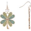 Hallmark St. Patrick’s Day Green Stone Four Leaf Clover Earrings
