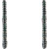 Hallmark St. Patrick’s Day Green Stone Shamrock Hoop Earrings