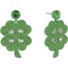 Hallmark St. Patrick’s Day Four Leaf Clover Earrings