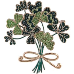 Hallmark St. Patrick’s Day Four Leaf Clover Bouquet Pin