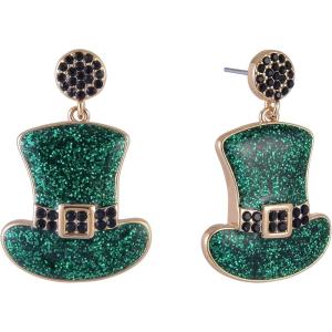 Hallmark St. Patrick’s Day Glitter Top Hat Earrings
