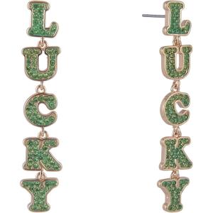 Hallmark St. Patrick’s Day Lucky Linear Earrings