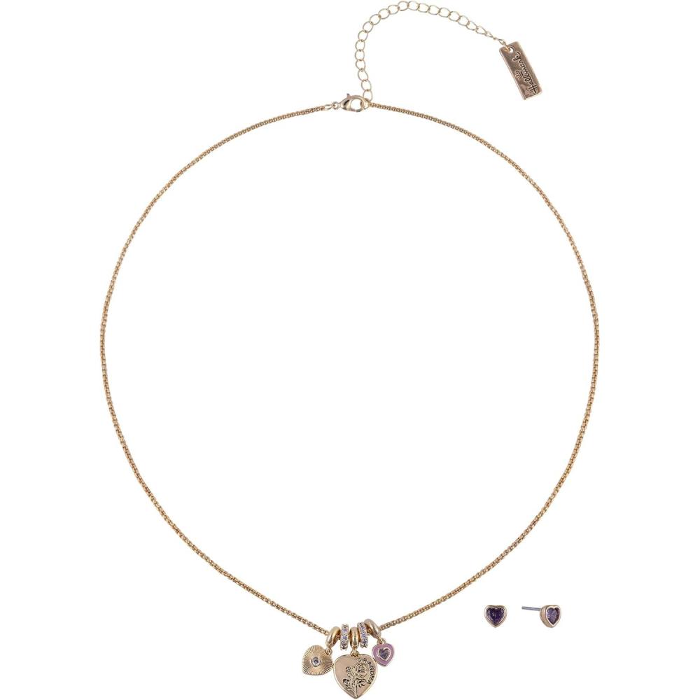 image:imageHallmark Mothers Day Gold Tone Grandma Cluster Charm Necklace and Earring Set