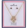 Hallmark Mother’s Day Gold Tone Grandma Cluster Charm Necklace and Earring Set