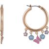 Hallmark Mother’s Day Gold Tone Hoop Earrings with Enamel Drops