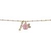 Hallmark Mother’s Day Gold Tone Nana Rose Pendant Necklace and Earring Set