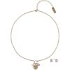 Hallmark Mother’s Day Gold Tone Mama Heart Pendant Necklace and Earring Set
