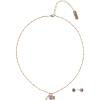 Hallmark Mother’s Day Gold Tone Nana Rose Pendant Necklace and Earring Set
