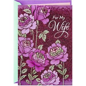 Hallmark Mothers Day Card (Moms Are Love)(Purple Flowers)