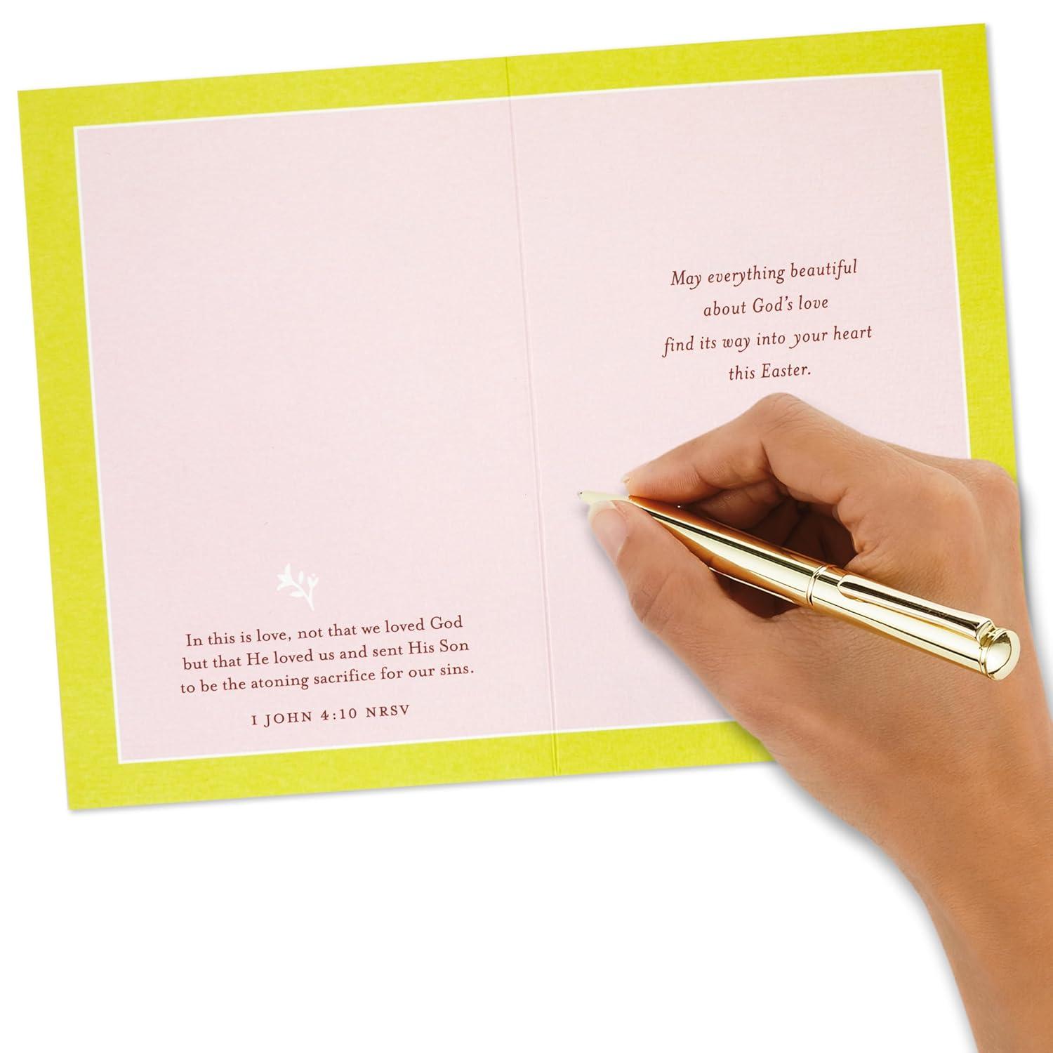 image:imageDaySpring Religious Easter Card Beautiful Blessings Pink and Yellow Flowers for Friend Relative Coworker