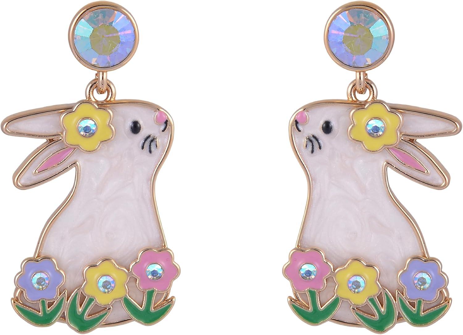 image:imageHallmark Easter Bunny and Flower Earrings