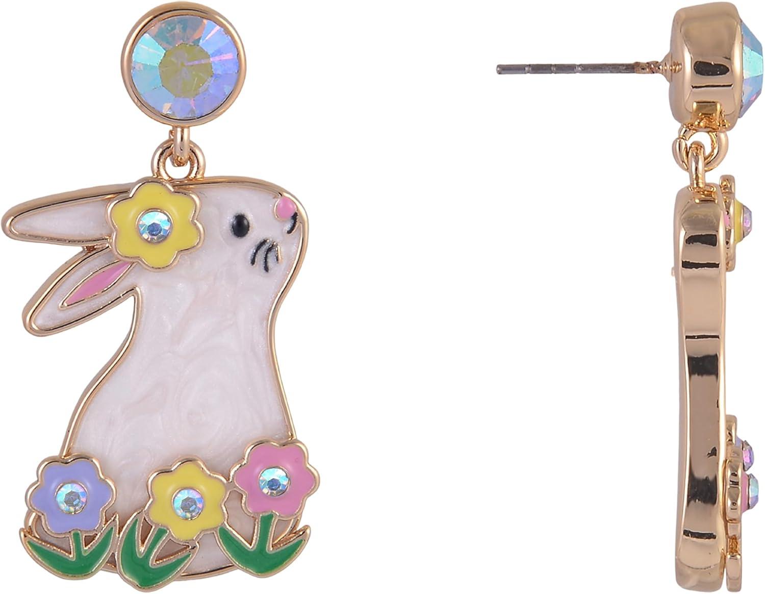 image:imageHallmark Easter Bunny and Flower Earrings