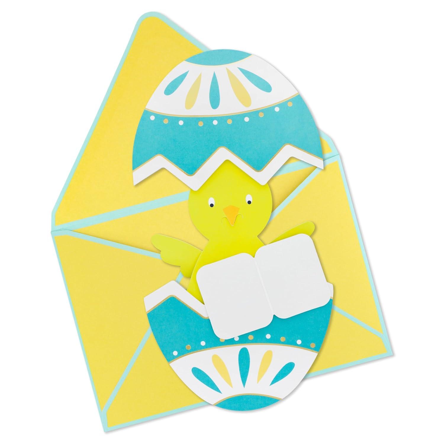 image:imageHallmark Easter Card My Favorite Peep DieCut Baby Chick in Egg with Removable Mini Card for Kids Grandchildren Friends Family