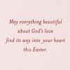 DaySpring Religious Easter Card (Beautiful Blessings, Pink and Yellow Flowers) for Friend, Relative, Coworker