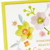 DaySpring Religious Easter Card (Beautiful Blessings, Pink and Yellow Flowers) for Friend, Relative, Coworker