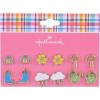 Hallmark 6 pack Easter Spring Stud Earring Set