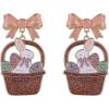 Hallmark Easter Basket and Bunny Earrings