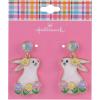 Hallmark Easter Bunny and Flower Earrings