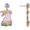 Hallmark Easter Bunny and Flower Earrings