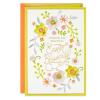 DaySpring Religious Easter Card (Beautiful Blessings, Pink and Yellow Flowers) for Friend, Relative, Coworker