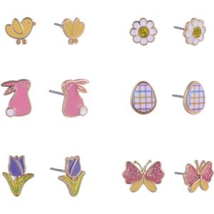 Hallmark 6 pack Easter Theme Stud Earring Set