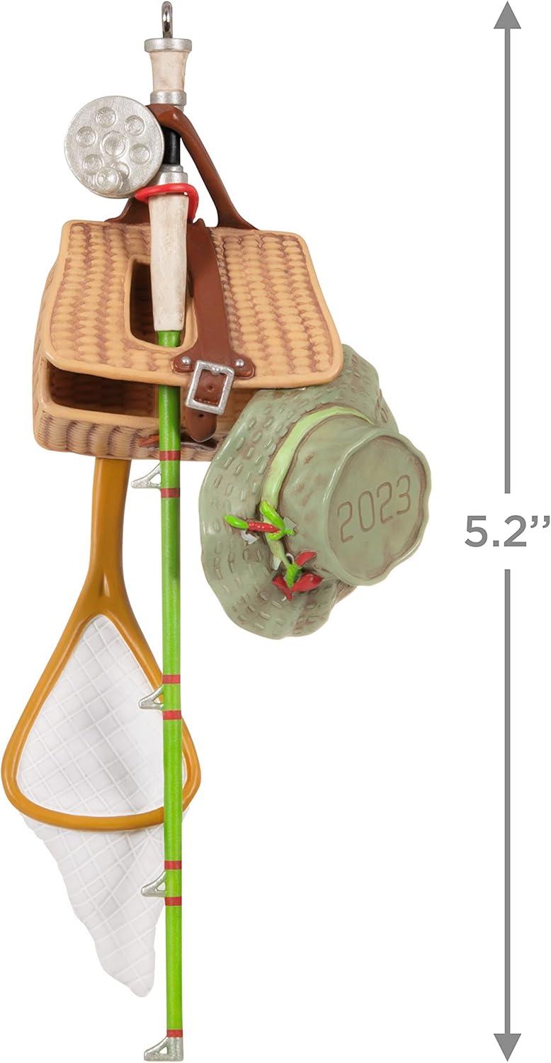 image:imageHallmark Keepsake Christmas Ornament 2025 Hooked on Santa Outdoors GiftsFeelin Fishy