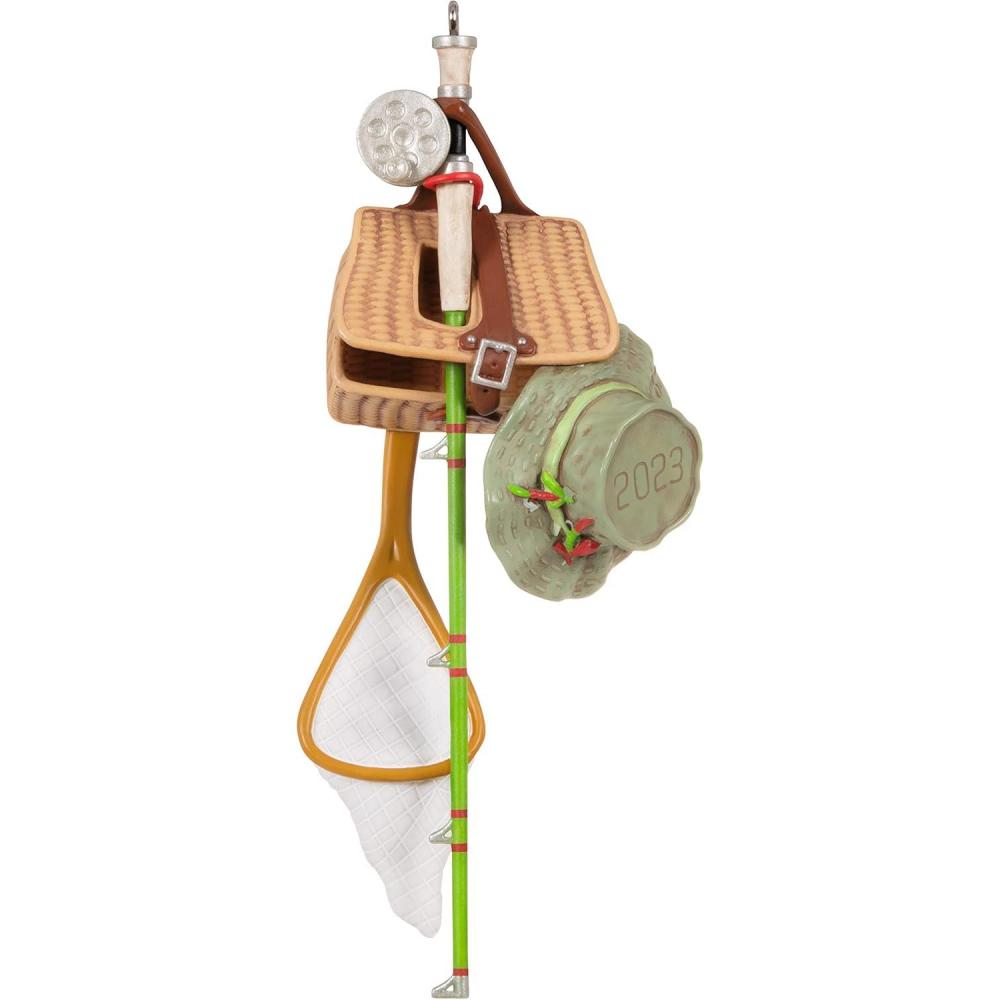 image:imageHallmark Keepsake Christmas Ornament 2025 Hooked on Santa Outdoors GiftsFeelin Fishy