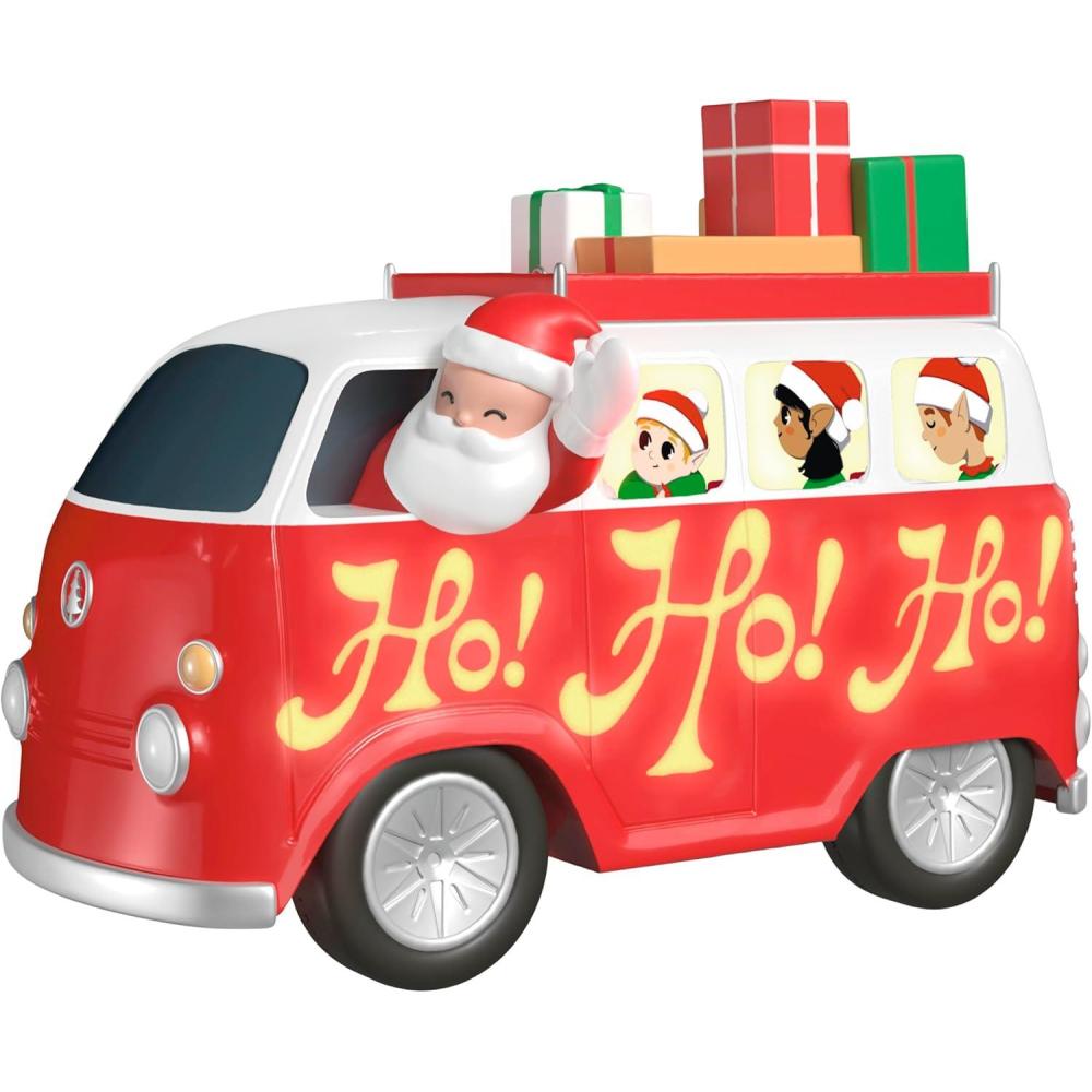 image:imageHallmark Keepsake Christmas Ornaments 2025 Welcome to Elfville Candys Bakery Set of 2 Gifts for Christmas LoversHere Comes Santa Claus