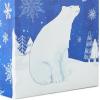 Hallmark 13″ Christmas Gift Bags – Snowflakes on Blue, Polar Bear, Snowy Woodland Scene (3 Large Blue Bags) for Holiday Parties, Winter Birthdays, Baby Showers(138)
